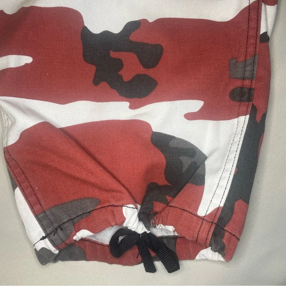 Backbone Red Black White‎ Camo Cargo Pants Jogger Style XL - Picture 8 of 16